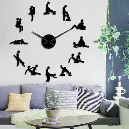 European-style Acrylic Mirror Wall Clock