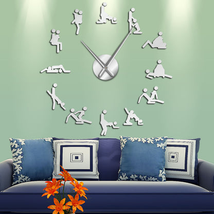 European-style Acrylic Mirror Wall Clock