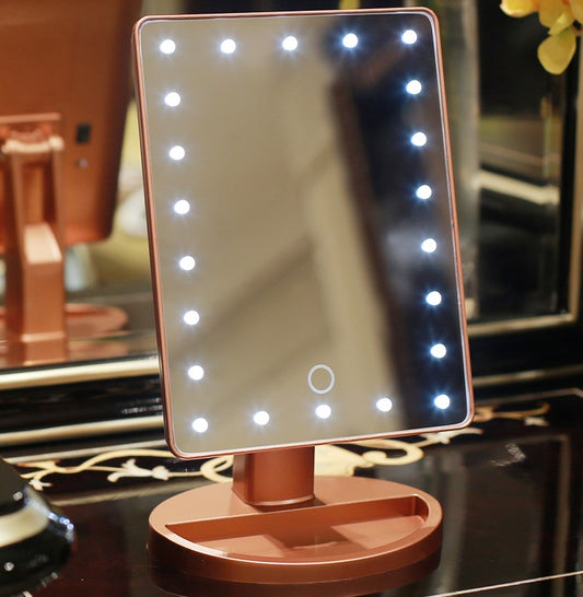 22 LED Light Touch Screen Makeup Mirror