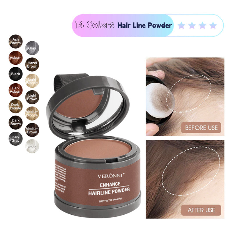 14 Color Hair Line Powder Black Root Up Natural Instant Waterproof Hairline Shadow Concealer Coverage Paint Repair Fill In Hair