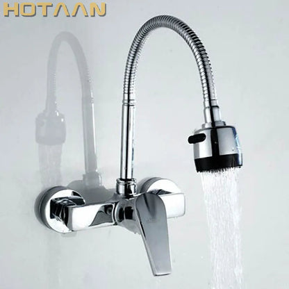 Brass Chrome Kitchen Faucet Mixer