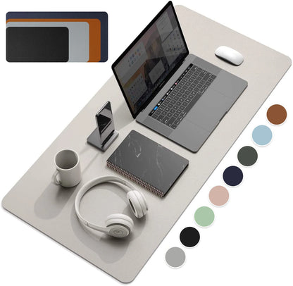 Large Size Office Desk Protector Mat PU Leather Waterproof Mouse Pad Desktop Keyboard Desk Pad Gaming Mousepad PC Accessories