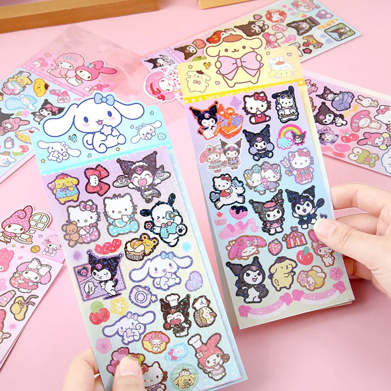 Kawaii Sanrio Cartoon Sticker Set - 20pcs