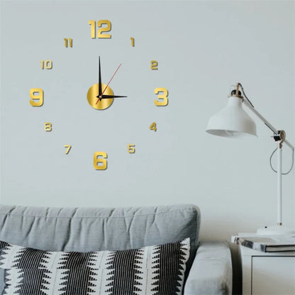 3D Luminous Wall Clock - DIY Acrylic Clock