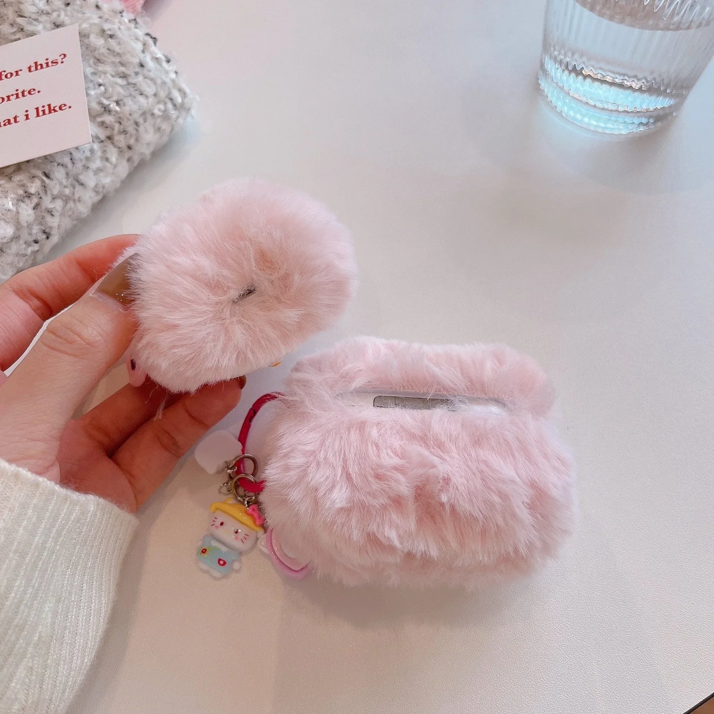 Hello Kitty Pink Plush Airpods Pro 2 Case