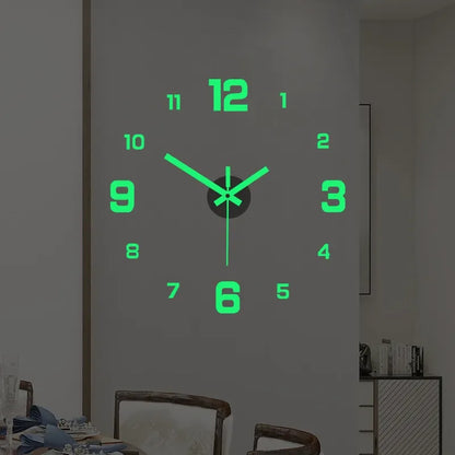 3D Luminous Wall Clock - DIY Acrylic Clock