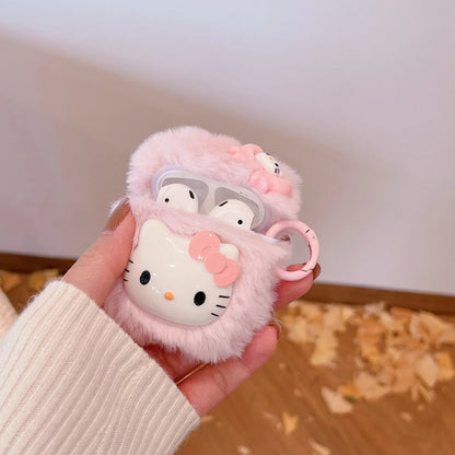 Hello Kitty Pink Plush Airpods Pro 2 Case