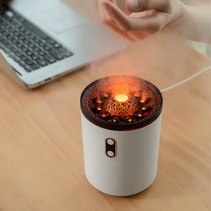 360ML Volcano Flame Air Humidifier Aroma Diffuser